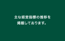 主な経営指標の推移を掲載しております。